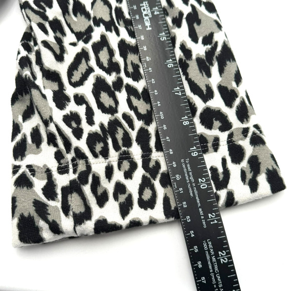 BLUE‎ LIFE Women's S/M White Leopard Print Robe Belted Soft Thick Made in USA - Picture 8 of 9
